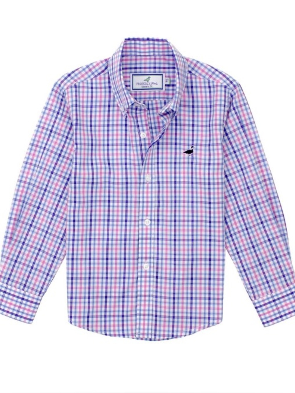 Properly Tied Boys Seasonal Sportshirt Blueberry size 4T